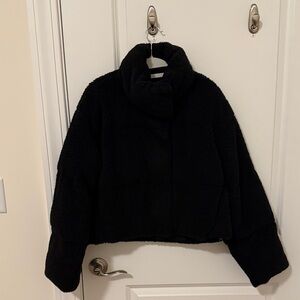 Love Tree Black Sherpa Jacket